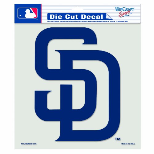 MLB San Diego Padres 8-by-8 Inch Diecut Colored Decal