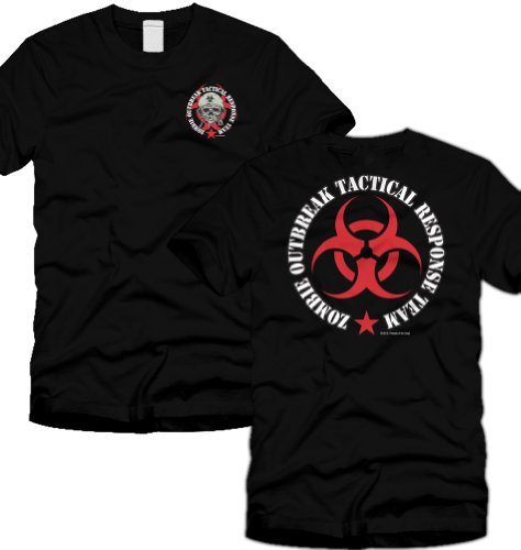 Zombie Outbreak Containment  Skull T-shirt 
