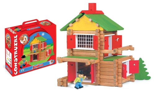 JeuJura - Jouet en bois - Maison Forestiere - 135 Pieces
