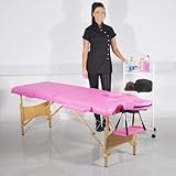 HEAVEN® Luxury Wooden Massage Table Bed Couch Pink