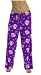 Women's Soft Fleece Plush Premium Drawstring Lounge/Sleep Pants (Junior Size) - Many Cute Designs Available