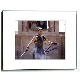 Russell Crowe Autographed Signed Framed Gladiator Photo