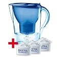 Brita 036 744 Starterpaket Marella Cool, inklusiv 3 Maxtra Kartuschen, blau