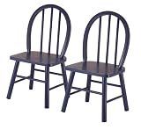 Product details for Winsome Wood Assembled Set of 2 Kids Chairs, Blue