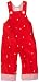 Mud Pie Baby-girls Infant Embroidered Tree Overalls, Red, 12-18 Months