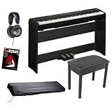 Yamaha P95 Digital Piano BUNDLE including Bench, Stand, Triple Pedal Board, Headphones, Fastrack Book and Dust Cover ~ Yamaha P95