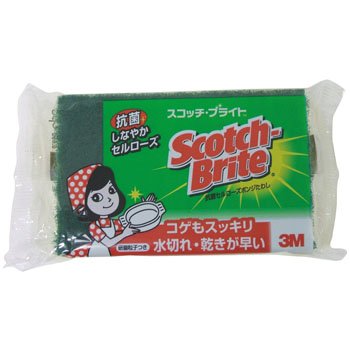 スコッチ・ブライト抗菌セルローズスポンジたわし C-31K