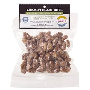 Fresh Is Best Freeze-Dried Raw Whole Chicken Hearts, Dog and Cat Treats