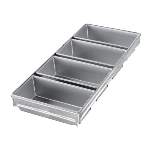 Chicago Metallic Bakeware Steel 4-strap Loaf Pan W/ Bake Prep And Glaze - 44065