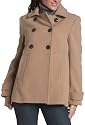 Nine West Women's Plush Six Button Aline Swing Coat