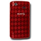 Amzer Luxe Argyle Skin Case for Samsung Captivate i897 - Red
