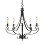 Murray Feiss F1929/5LBR Cervantes Five-Light Chandelier, Liberty Bronze with Five Candelabra Sockets