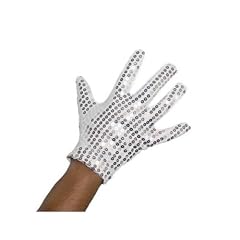T-UP Wei�er Pailletten-Handschuh