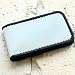 Stewart Stand Stainless Steel Magnetic Money Clip with Black Leather Edge