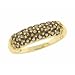 10k Yellow Gold Smoky Topaz Pave Ring
