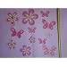 Decor Passion Wall Stickers Pink Daisy Butterfly