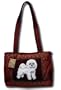Claws Collection Needlepoint Maltese Quilted Tote Bag Purse QT-304