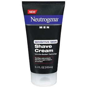 Neutrogena Men Shave Cream, Sensitive Skin, 5.1 oz.: Health &amp; Personal Care