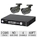 Q-See QS464-211 Smart Recording Security System with 2 Indoor/Outdoor Cameras and Internet Monitoring
