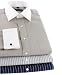 Donald J. Trump Non Iron Tan And Blue White Collar Dress Shirts
