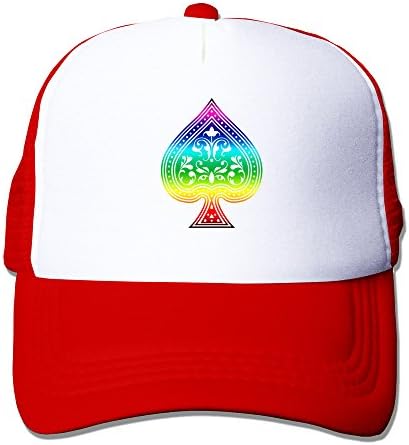 Ace Of Spades Rainbow Mesh Back Baseball Hat Trucker Caps