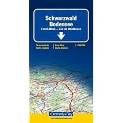 Carte routi�re et touristique : For�t noire - Lac de Constance
