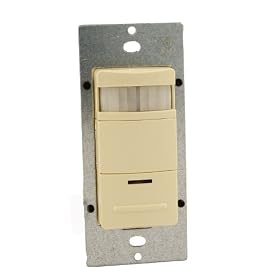 Leviton OSS10-IDI Decora Passive Infrared Wall Switch Occupancy Sensor, 180 Degree, 2100... by Leviton