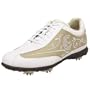 Callaway Women's Brocade Golf Shoe,White/Bog Green,10 M US