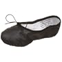 Capezio Women's Split Sole Ballet Shoe,Black,10 M US