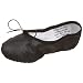 Capezio Women's Split Sole Ballet Shoe,Black,7 M US