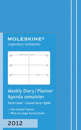 Moleskine 2012 12 Month Weekly Planner Horizontal Sky Blue Hard Cover X-Small (Moleskine Legendary Notebooks (Calendars))