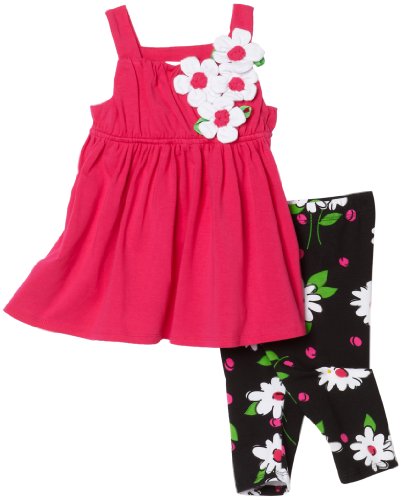 Bonnie Baby Knit Capri Set, Fuschia, 12 Months