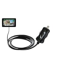 Gomadic Intelligent Compact Car / Auto DC Charger for the Garmin Nuvi 3590 3590LMT - 2A / 10W power at half the size. Uses Gomadic TipExchange Technology