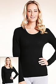 2 Pack Long Sleeve Pointelle Thermal Vests