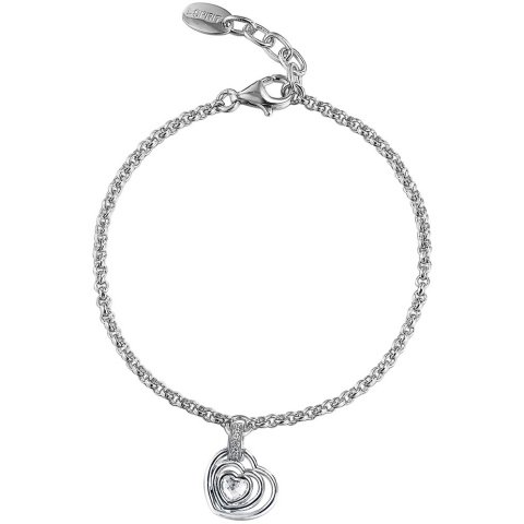 Esprit Damen-Armband love at heart 925 Sterlingsilber 6 Zirkonia farblos 1 Glasstein farbl Preisvergleich
