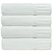 Bare Cotton Turkish Cotton Bath Towels, White, Piano, Set of 4