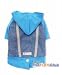 Blue Hooded Denim Dog Clothes Apparel Yorkie XS