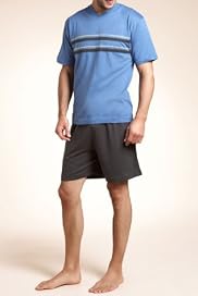 Pure Cotton Short Sleeve Stripe Shorties [T07-1708-S]