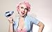 Wallmonkeys Peel and Stick Wall Decals - Cute Girl Styling Hair - Removable Graphic