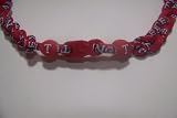 Texas Rangers MLB 3-Rope x50 Titanium Tsunami Sport Necklace 18"