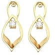 14K Yellow Gold Diamond Earring Jackets - 0.16 Ct.