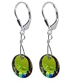 Sparkling Vitrail Medium Swarovski Crystal Sterling Silver 1.25