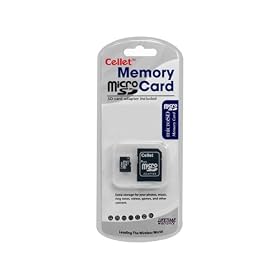 Cellet MicroSD 4GB Memory Card for Benq DC X800 Digital Camera Phone with SD Adapter.... by Cellet