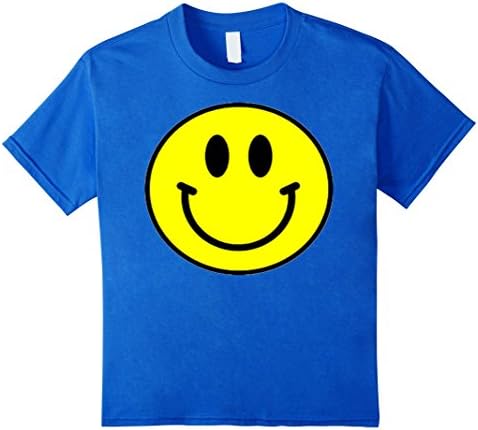 Kids Smiley Face Have a Nice Day Happy Positive TShirt Tee 8 Royal Blue