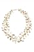 Seven strand freshwater pearl necklace with yellow and green citrine accents