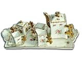 Miniature Porcelain Fine China Doll Tea Set - Fit's American Girl Dolls