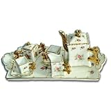 Miniature Porcelain Fine China Doll Tea Set - Fit's American Girl Dolls by Girls