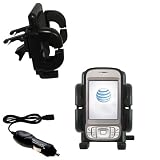 HTC 3G UMTS PDA Phone Auto Vent Holder with Car Charger - Uses Gomadic TipExchange