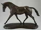 Bronze Figurine Trotting Warmblood Horse Statue By Harriet Glen