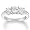 14k White Gold Diamond 3-Stone Ring (1 1/2 cttw, H-I, SI2-I1 Clarity), Size 5